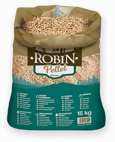 worek pelletu opałowego Robin do kupienia w Lędzinach lub sklepie internetowym